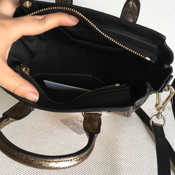 NWT COACH SWAGGER 20 IN METALLIC PEBBLE LEATHER 35990 - Picture 12 of 15
